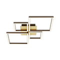 LED taklampe Frame dimbar 4-lys gull 75x47 cm forfra
