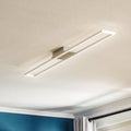 LED taklampe Frame dimbar aluminium 110x12 cm 20W - Briloner forfra