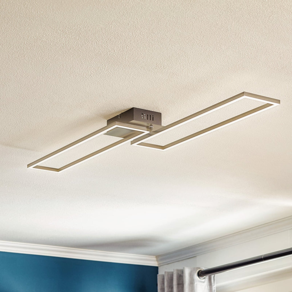 LED taklampe Frame dimbar CCT svart 110 cm fjernkontroll forfra