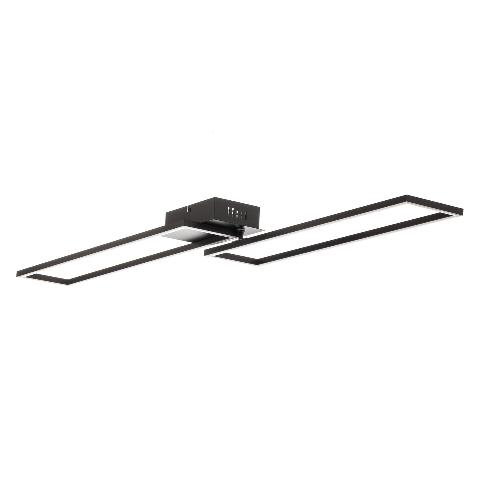 LED taklampe Frame dimbar CCT svart 110 cm fjernkontroll montert i rom