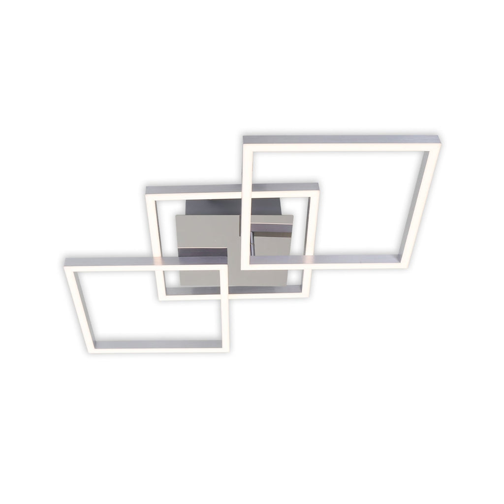 Detalj av LED taklampe Frame dimbar krom-aluminium