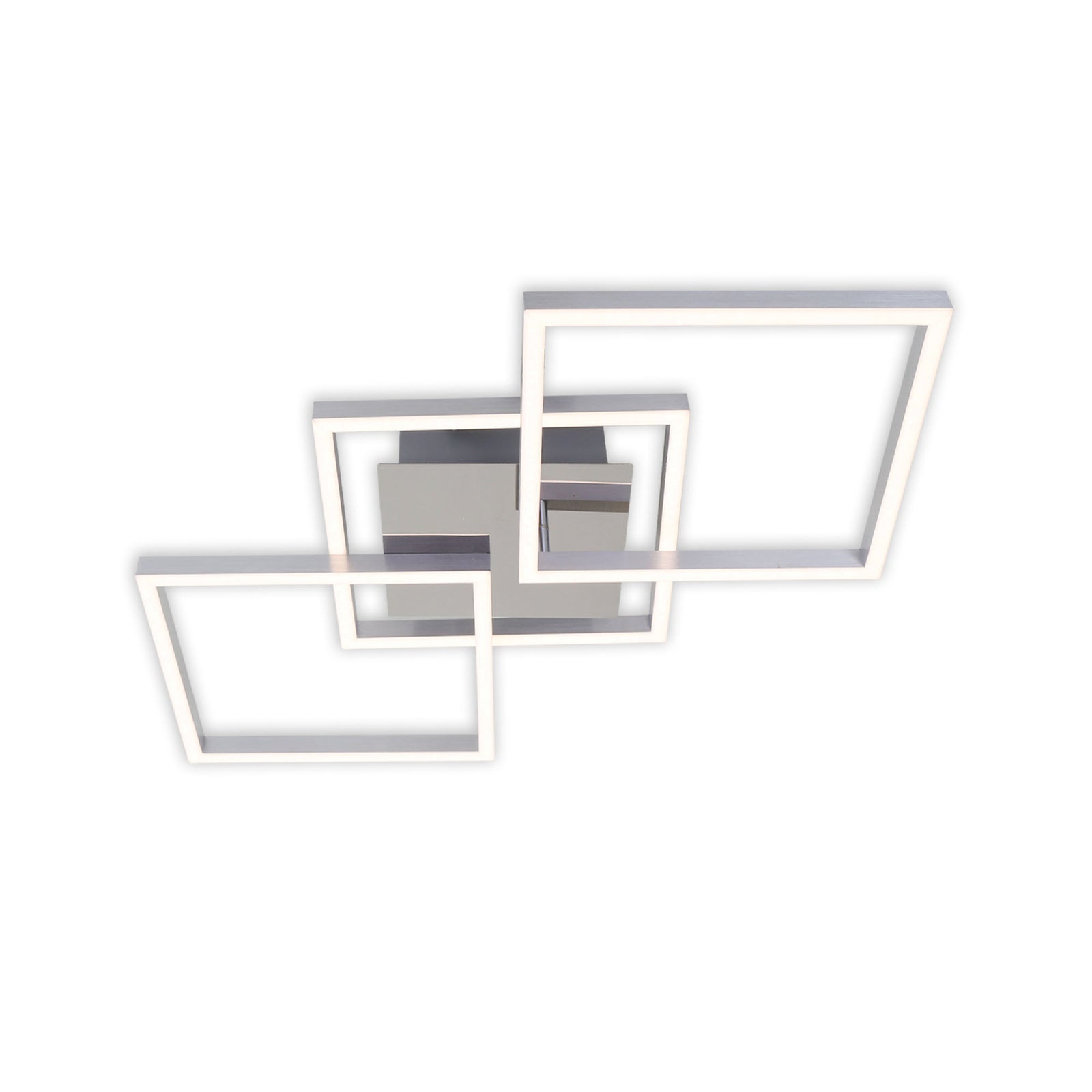 LED taklampe Frame dimbar krom-aluminium montert i stue