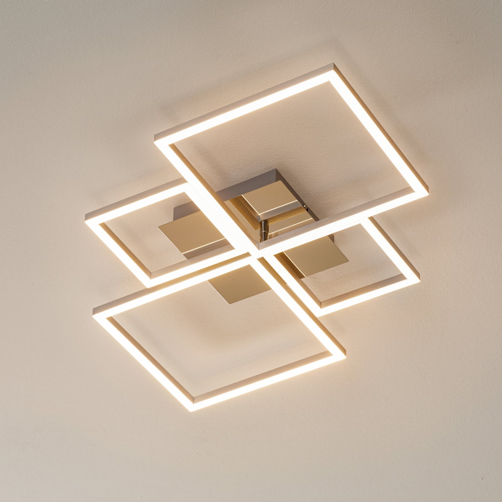 LED taklampe Frame krom/sølv dimbar forfra