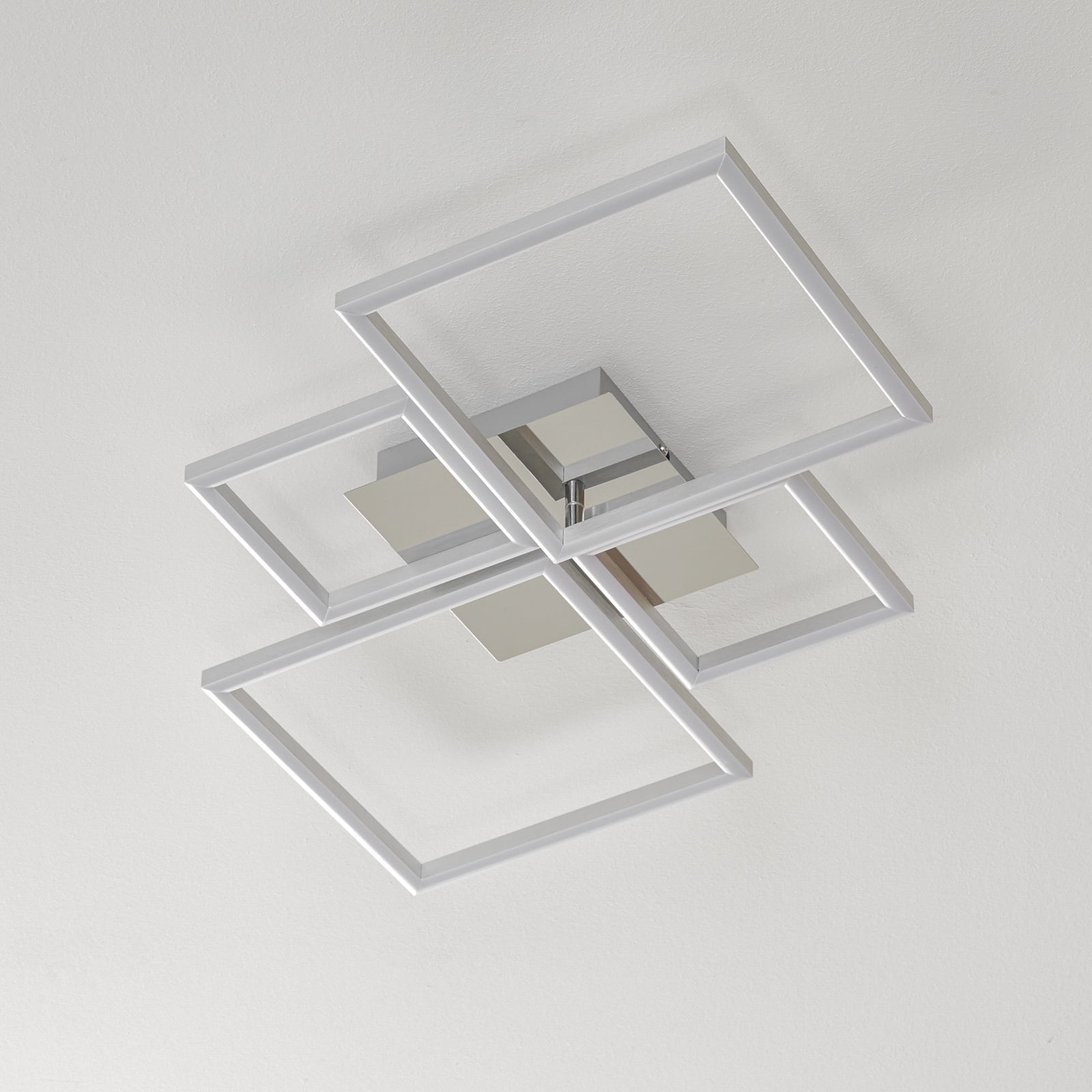 LED taklampe Frame krom/sølv dimbar bakside