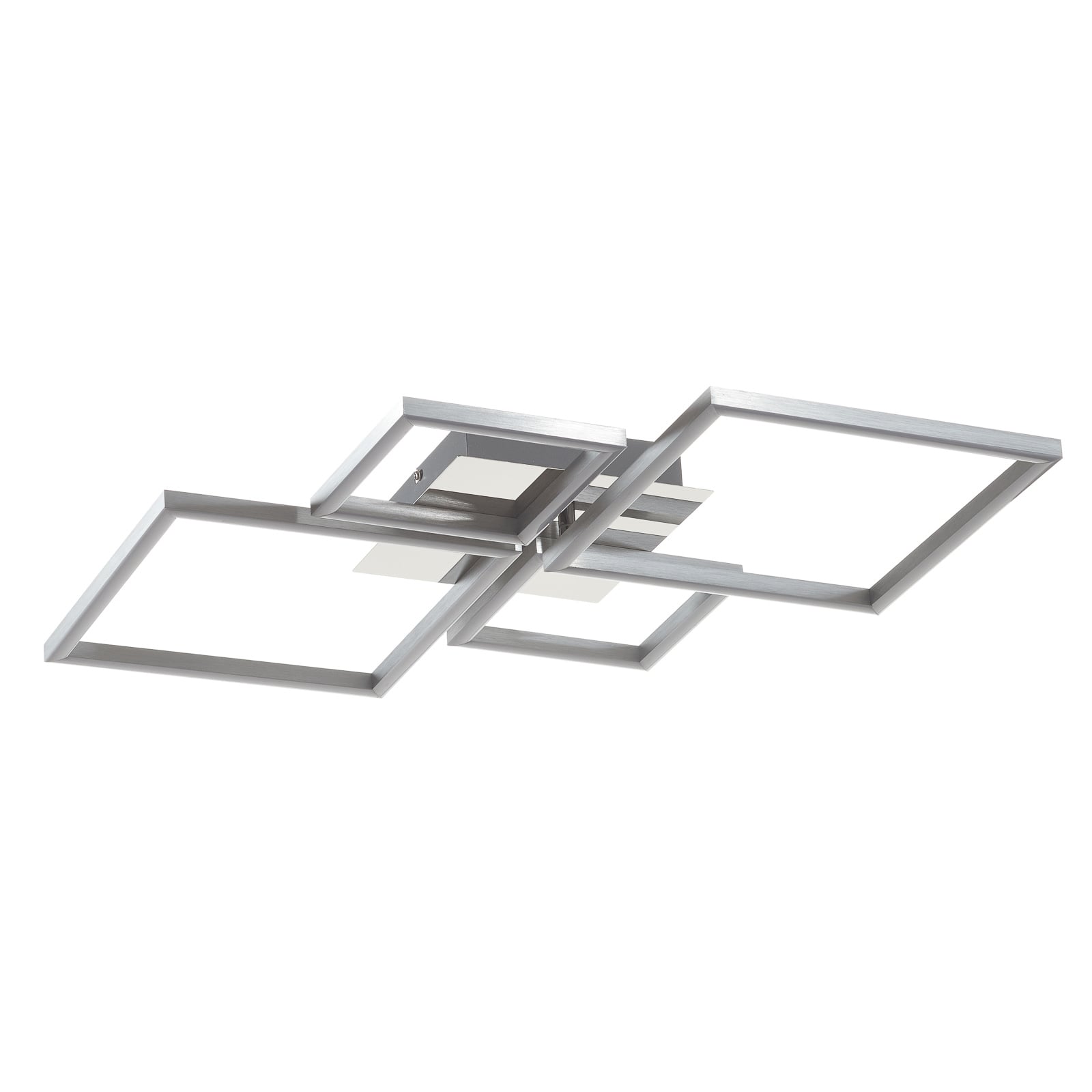 LED taklampe Frame krom/sølv dimbar detalj av rektangler