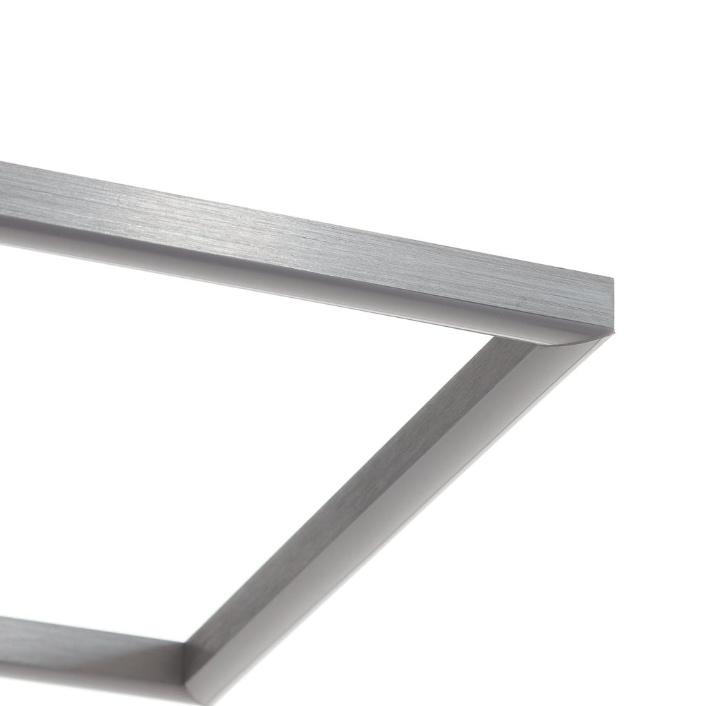 LED taklampe Frame krom/sølv dimbar nærbilde av metall