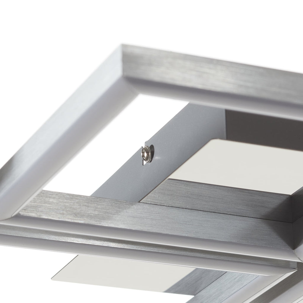 LED taklampe Frame krom/sølv dimbar lysdetalj