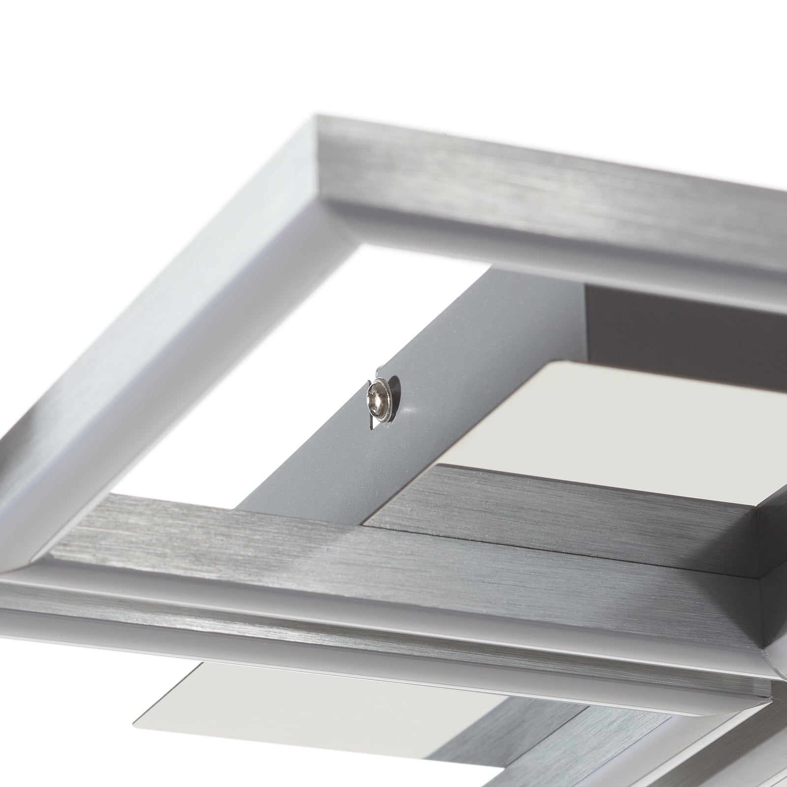 LED taklampe Frame krom/sølv dimbar lysdetalj