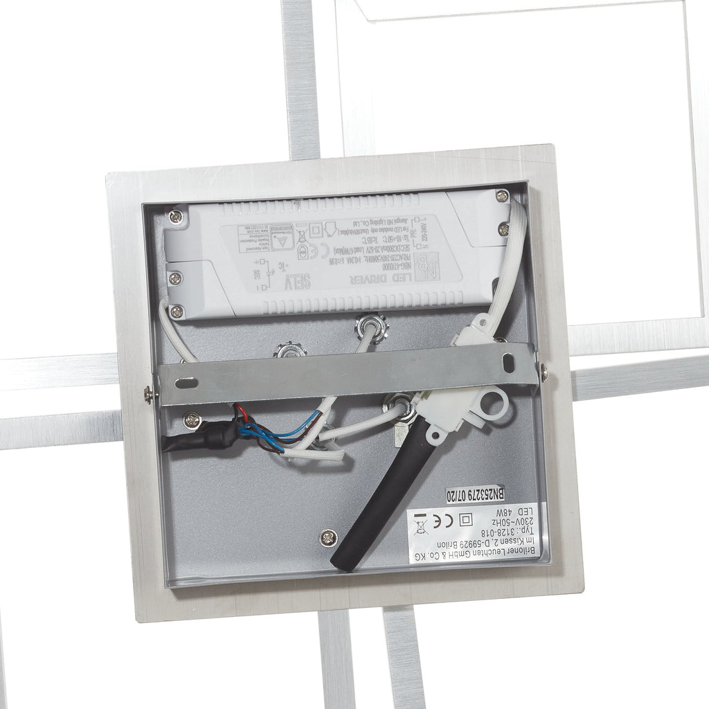 LED taklampe Frame krom/sølv dimbar dimmer kontroll