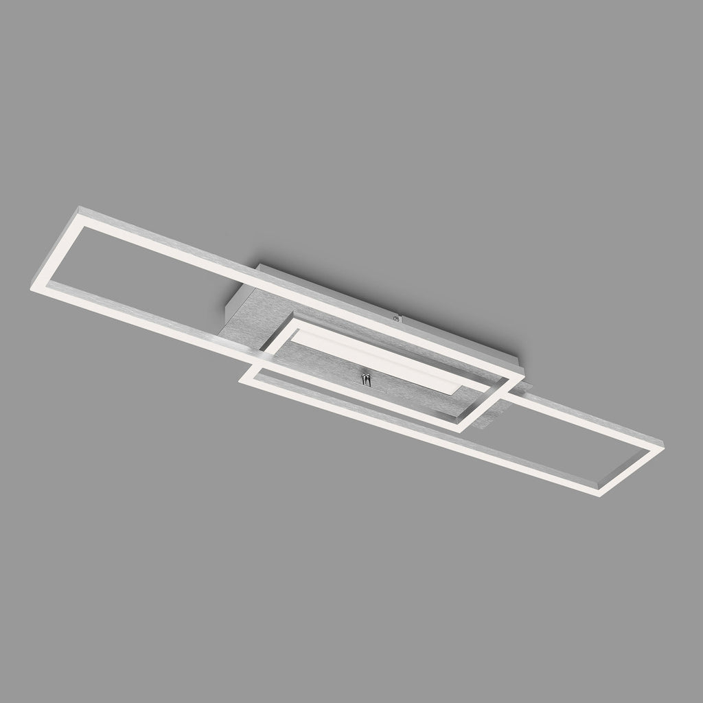 LED taklampe Frame Mid børstet aluminium 83 cm 40W Briloner bakside