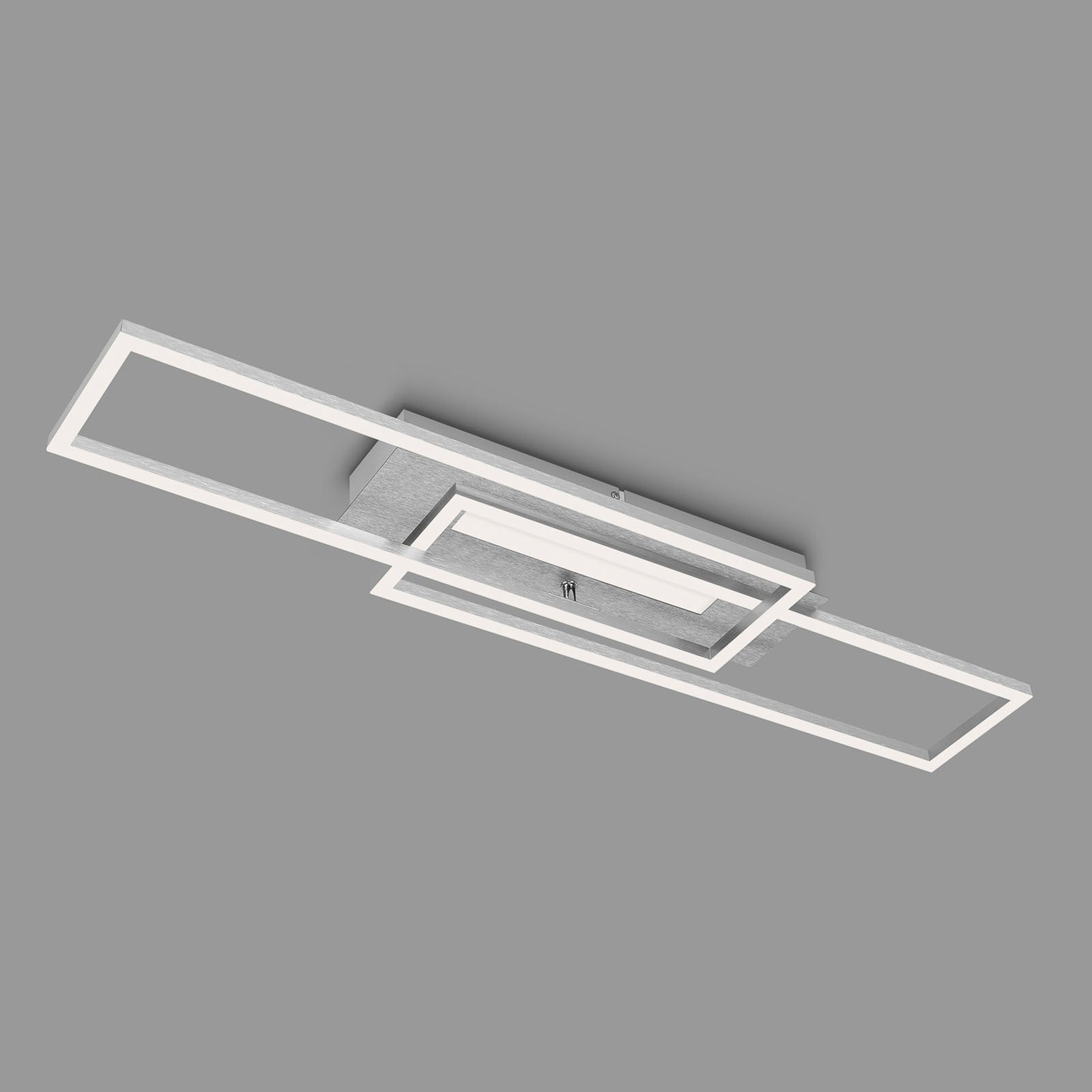 LED taklampe Frame Mid børstet aluminium 83 cm 40W Briloner bakside