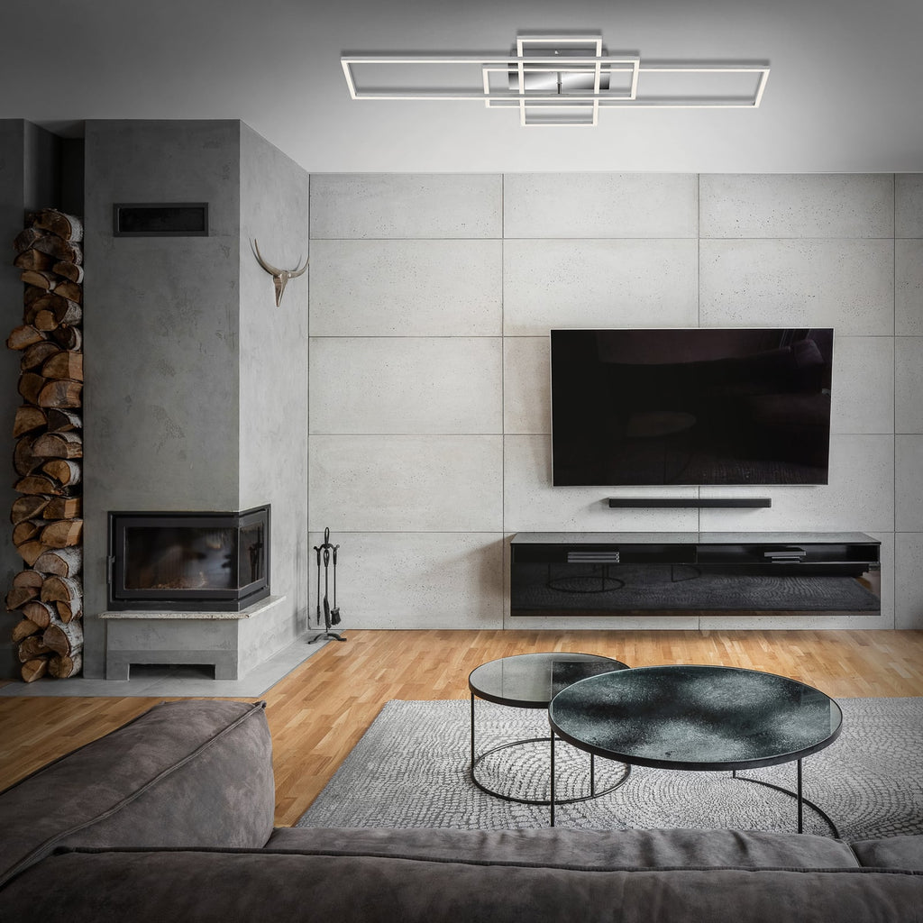 LED taklampe Frame rektangulær 3-lys CCT 104 cm bakside