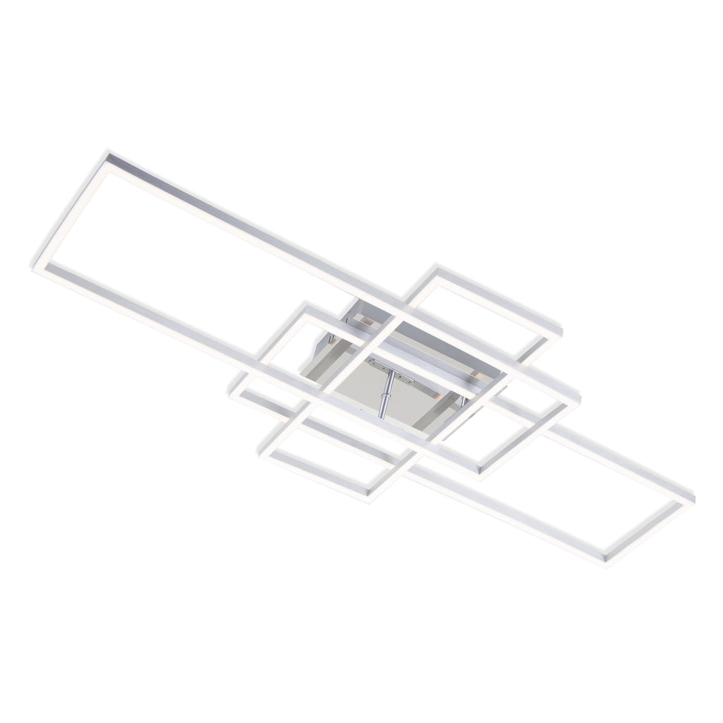 LED taklampe Frame rektangulær 3-lys CCT 104 cm montert i rom