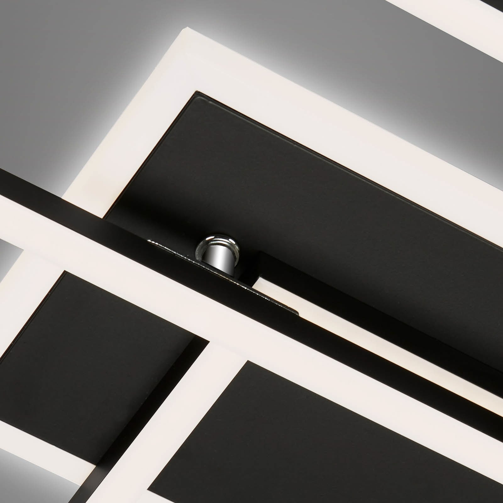 LED taklampe Frame S CCT dimbar 110x24,8 cm svart - Briloner detalj av lys