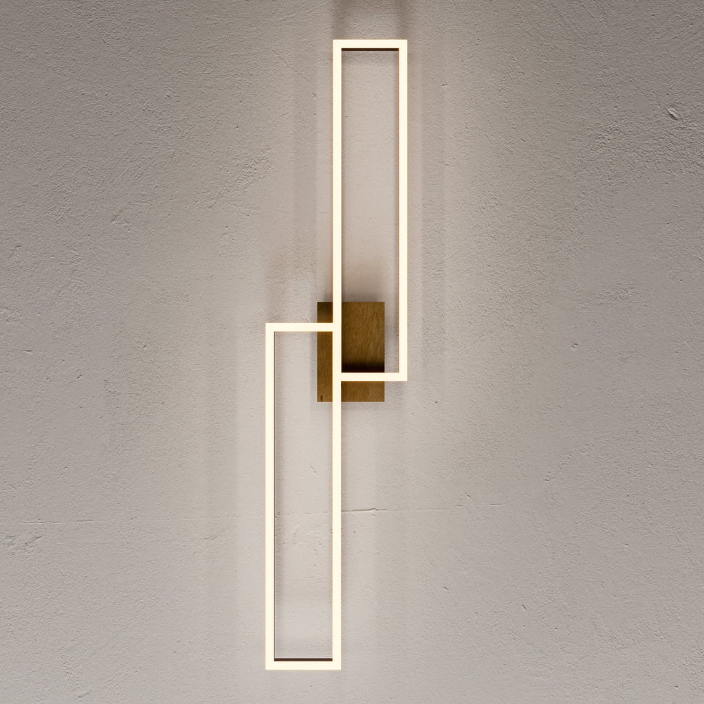LED taklampe Frame tre/svart med fjernkontroll CCT 110 cm nærbilde