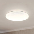 LED taklampe Frania-S med kristalleffekt hvit Ø43 cm forfra