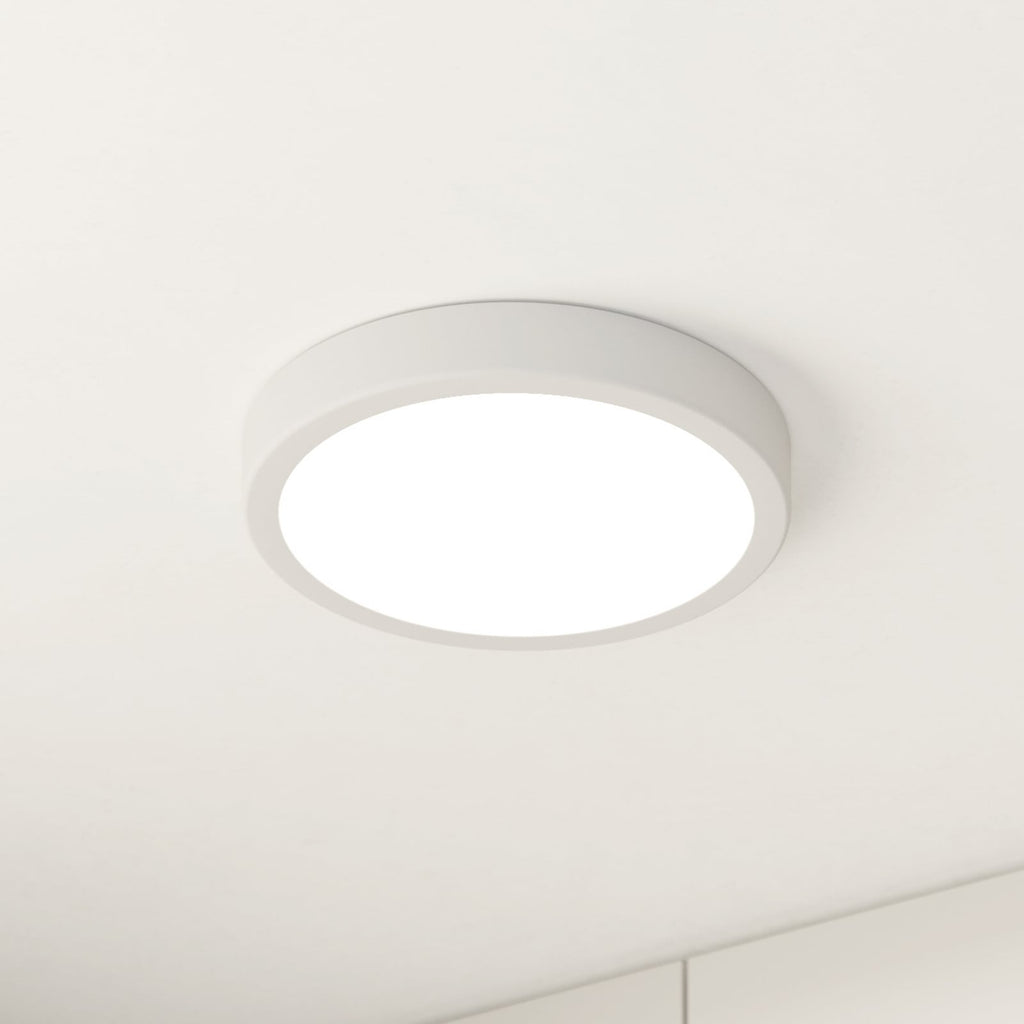 LED taklampe Fueva 5 hvit Ø21 cm forfra