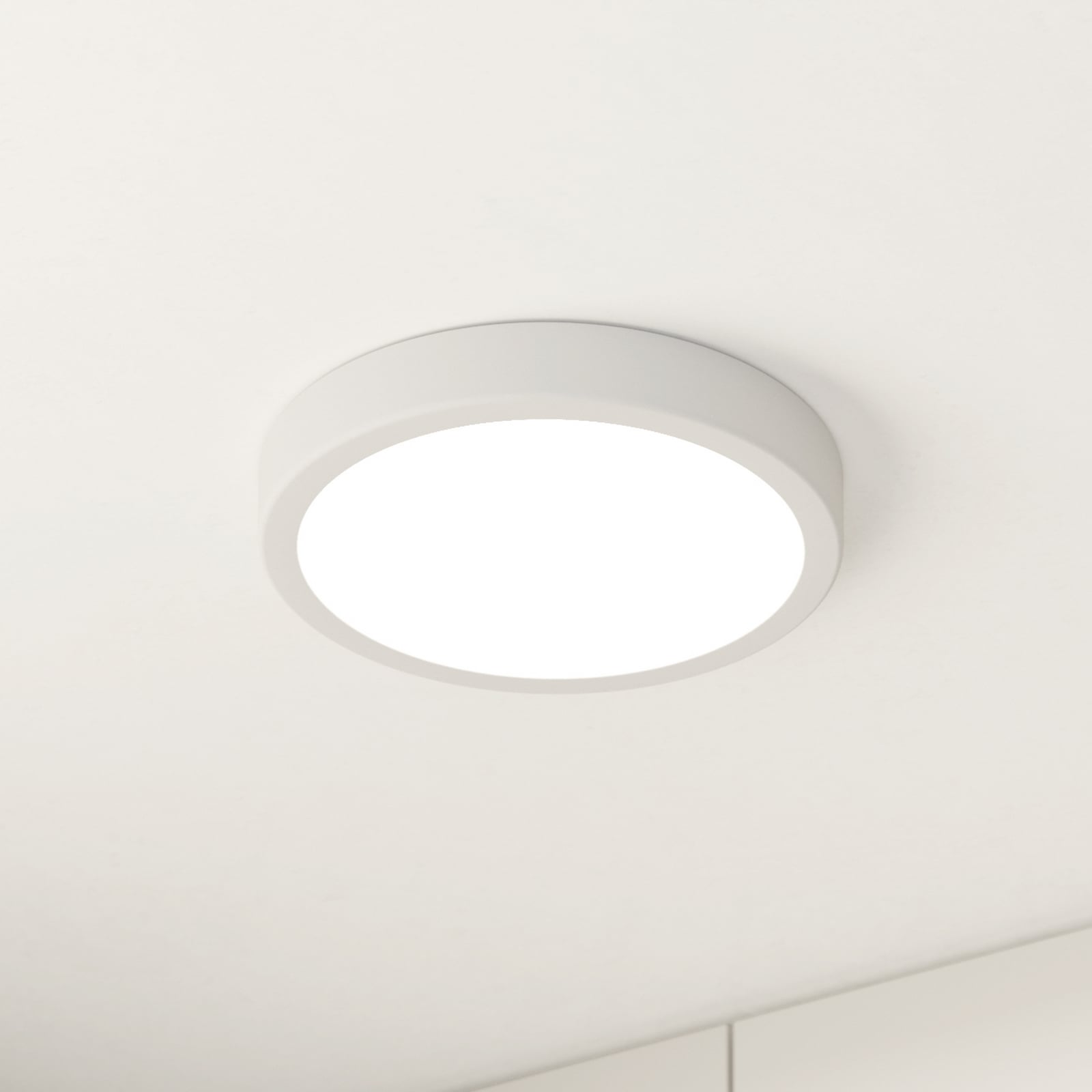 LED taklampe Fueva 5 hvit Ø21 cm forfra
