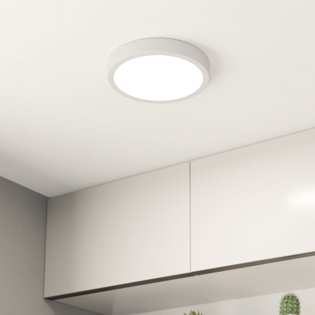 LED taklampe Fueva 5 hvit Ø21 cm bakside