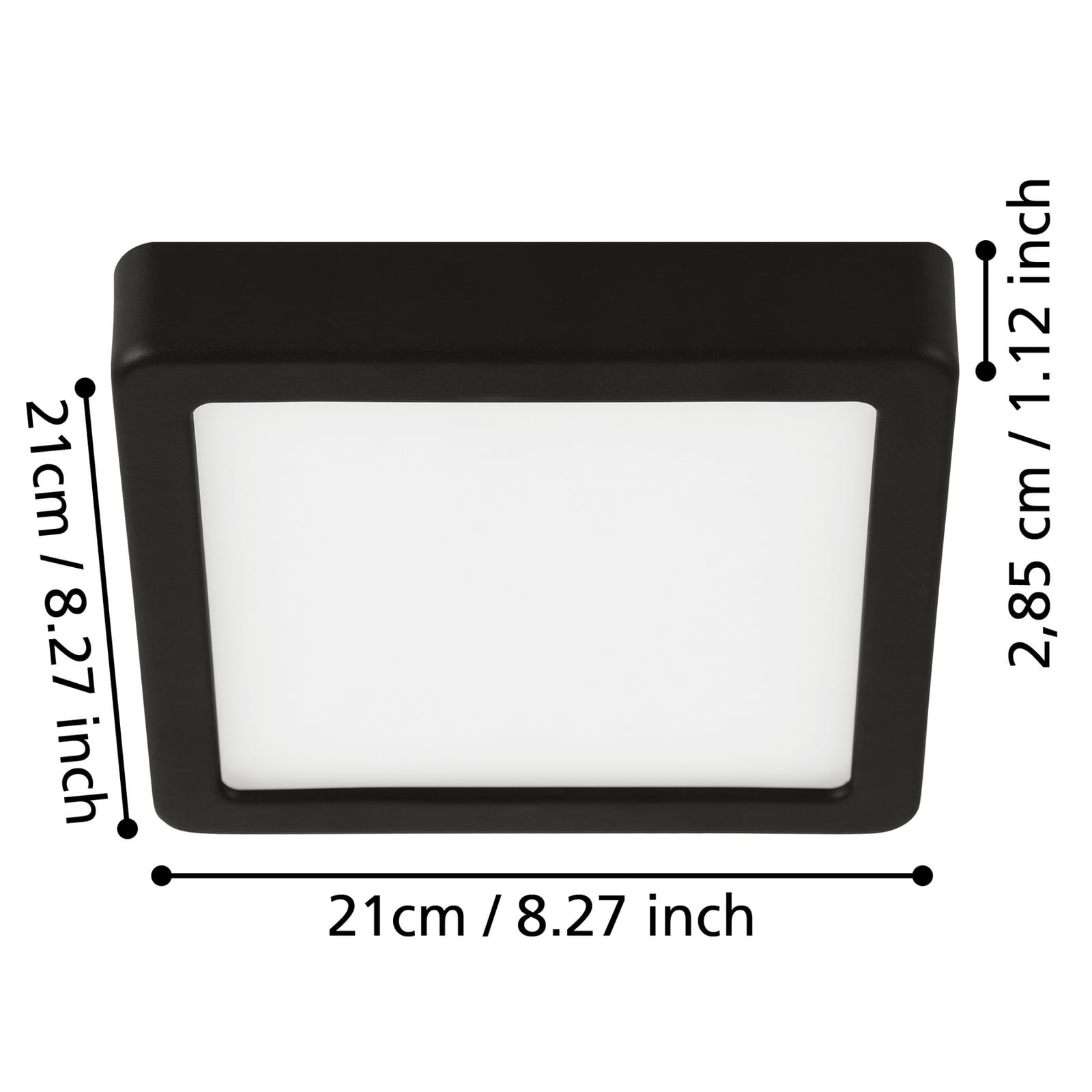 LED taklampe Fueva 5 krom detalj av design