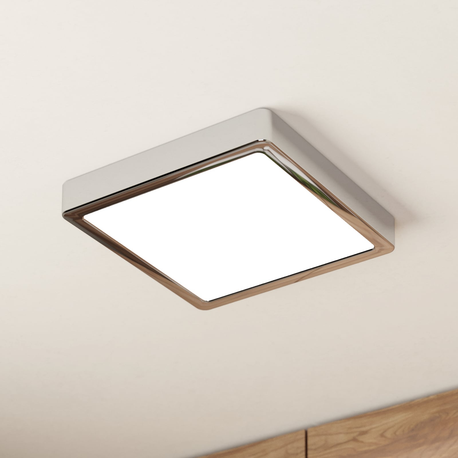 LED taklampe Fueva 5 krom forfra