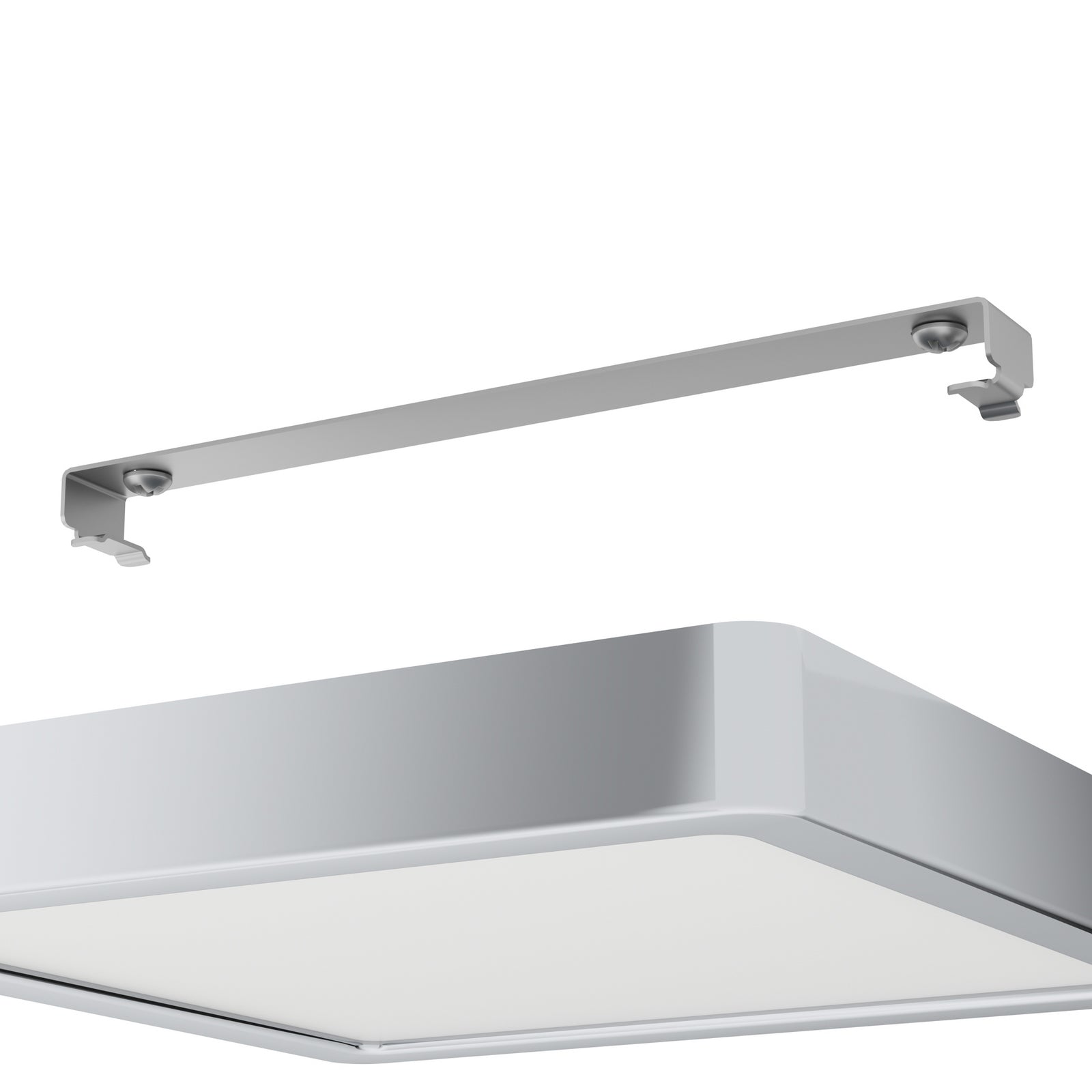 LED taklampe Fueva 5 krom nærbilde av lyskilde