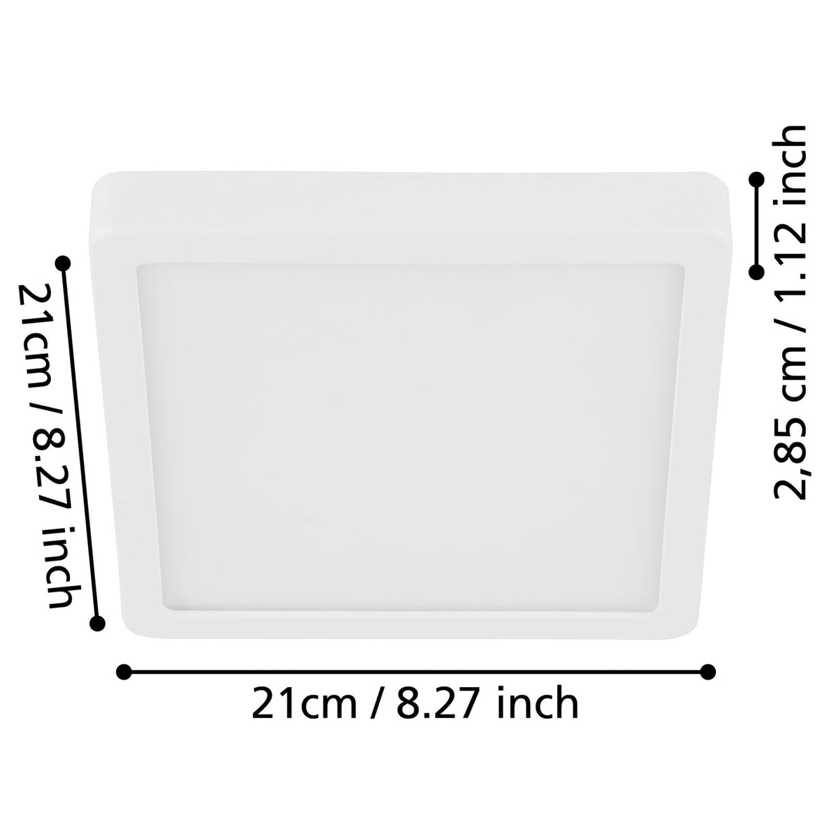 Detalj av LED taklampe Fueva 5 svart