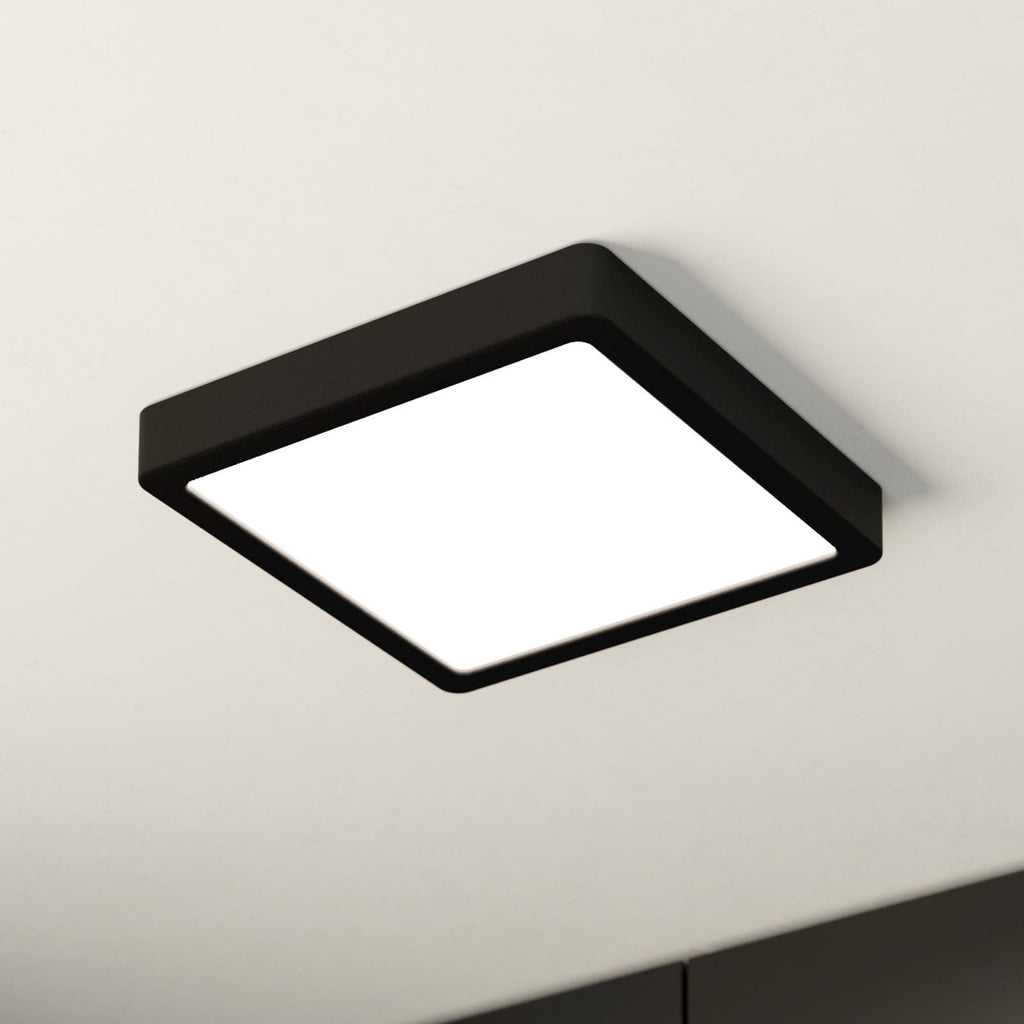 LED taklampe Fueva 5 svart front
