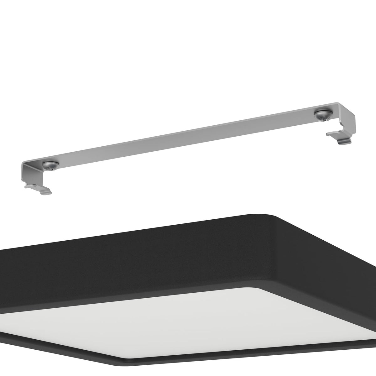 Nærbilde av LED taklampe Fueva 5 svart