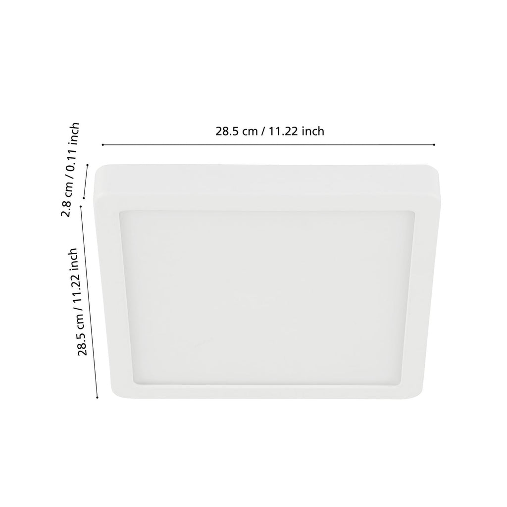 LED taklampe Fueva-Z detalj av lampeoverflate og LED-dioder