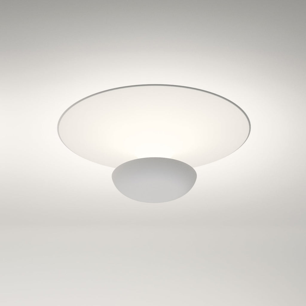 LED taklampe Funnel hvit aluminium Ø35 cm bakside