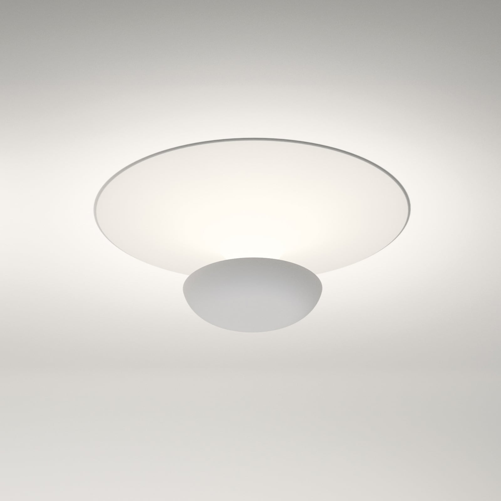 LED taklampe Funnel hvit aluminium Ø35 cm bakside