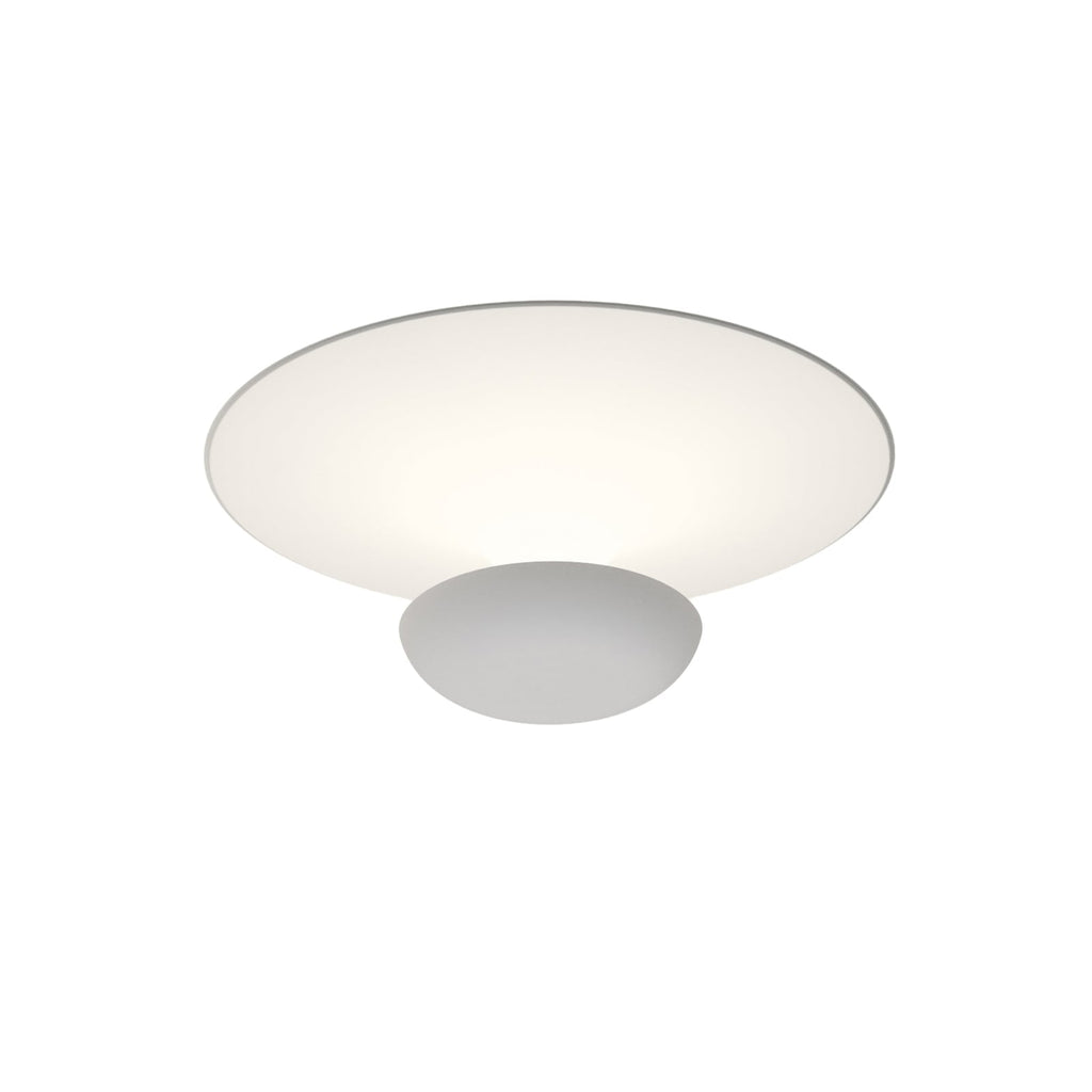 LED taklampe Funnel hvit aluminium detalj