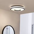 LED taklampe Furgo sølv/hvit plast forfra