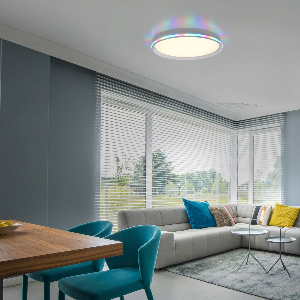 LED taklampe Galactica RGB/CCT dimbar Ø45 cm med fjernkontroll bakside