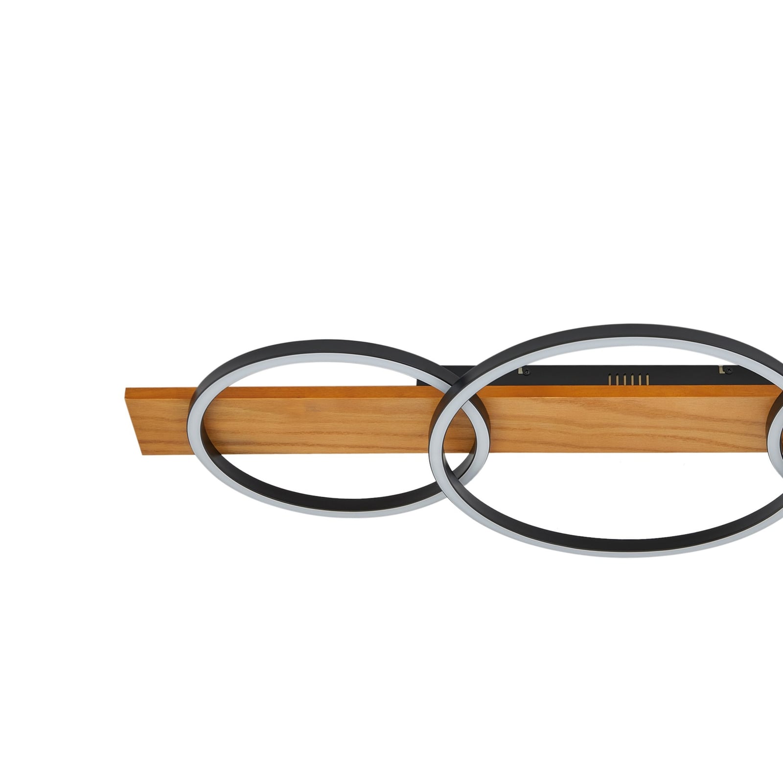 LED taklampe Galad 3-lys tre/hvit dimbar 98 cm lysringer