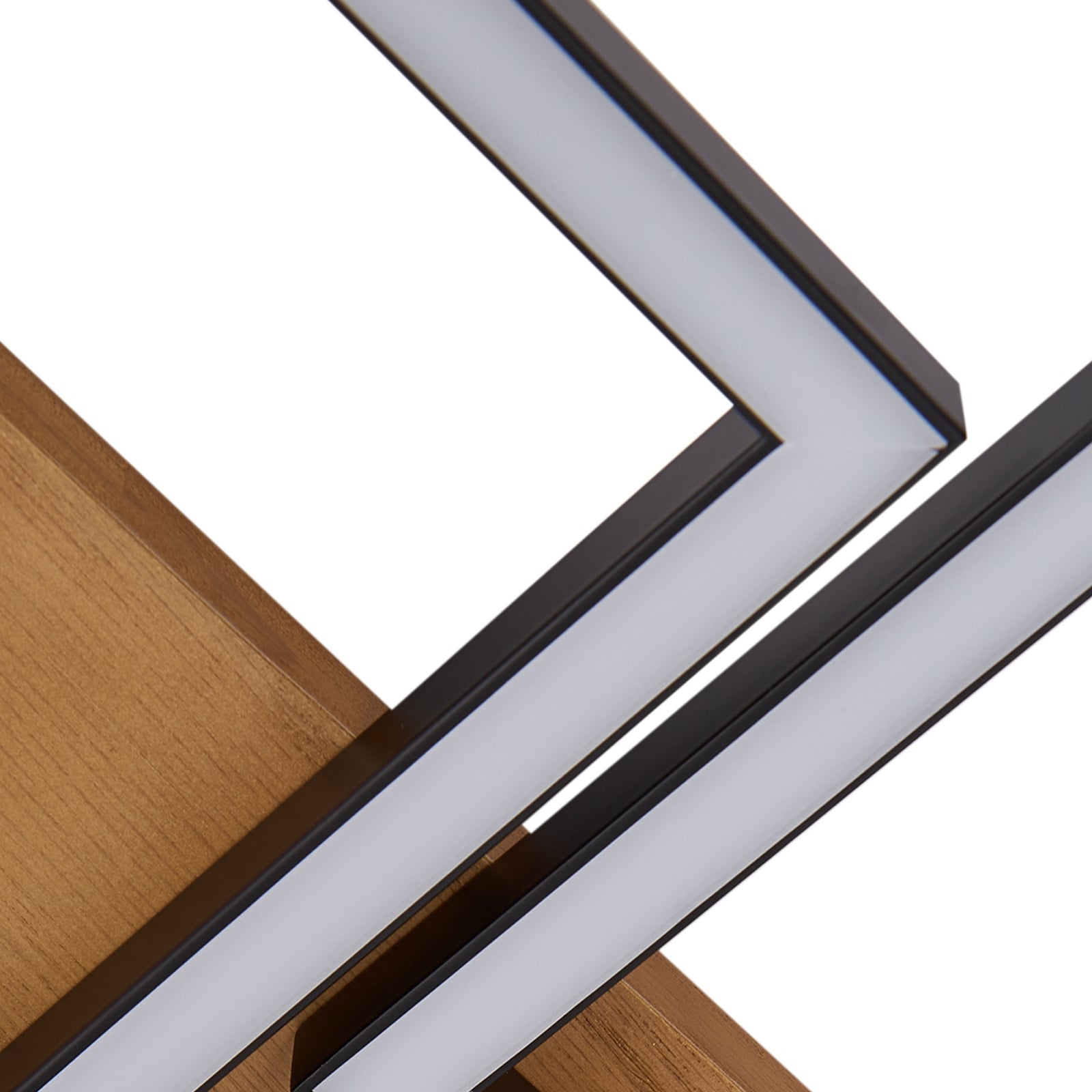 LED taklampe Galad 5-lys tre og hvit dimbar 140 cm oversikt over lampearmatur