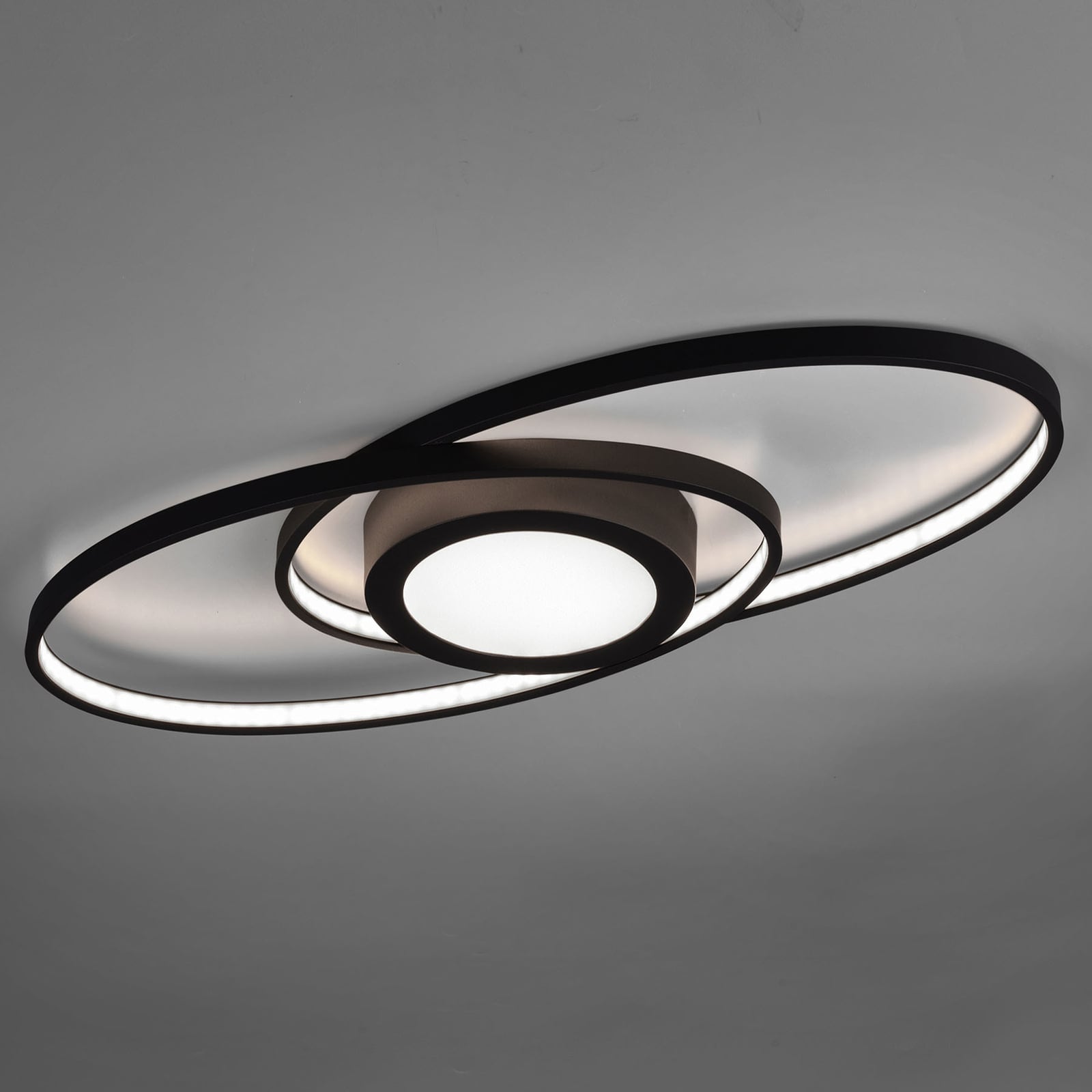 LED taklampe Galaxy dimbar antrasitt 57x23 cm 27W forfra