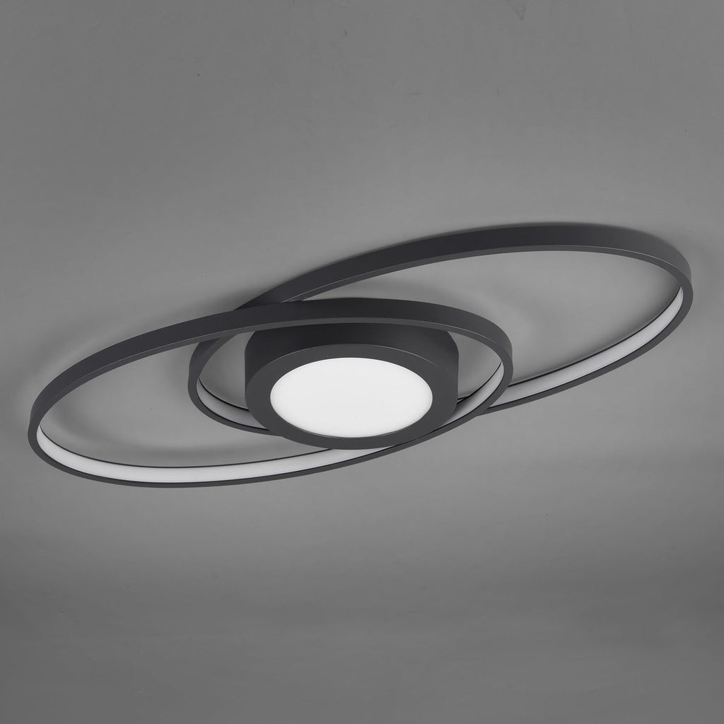 LED taklampe Galaxy dimbar antrasitt bakside