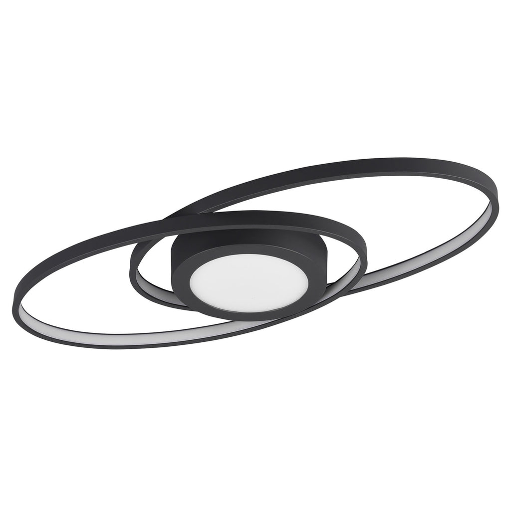 Montert LED taklampe Galaxy dimbar antrasitt i rom
