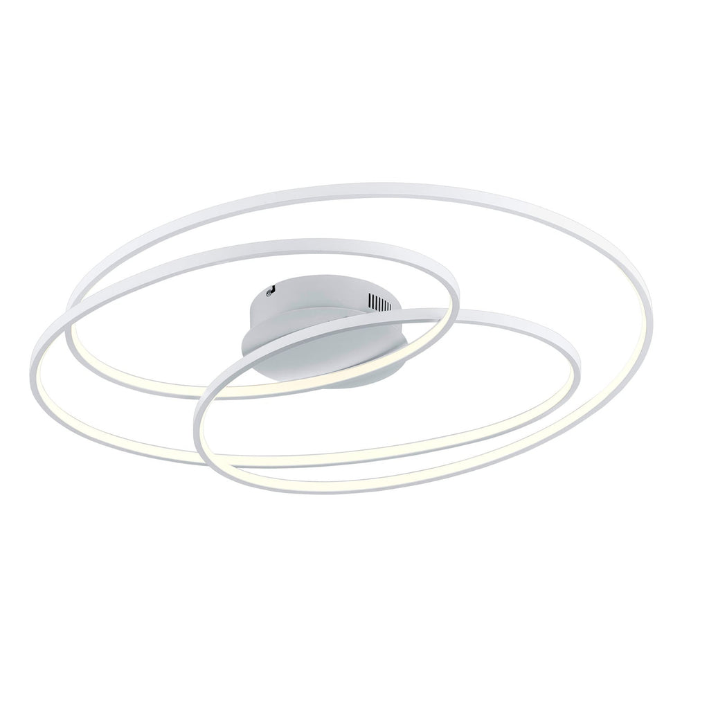 LED taklampe Gale dimbar hvit matt 80x65 cm fra Trio Lighting forfra