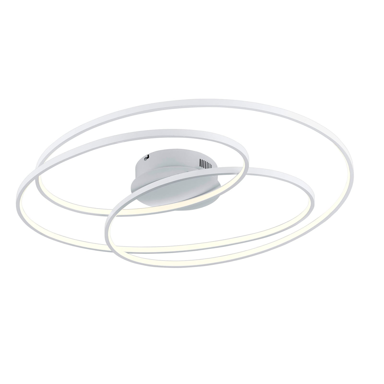 LED taklampe Gale dimbar hvit matt 80x65 cm fra Trio Lighting forfra
