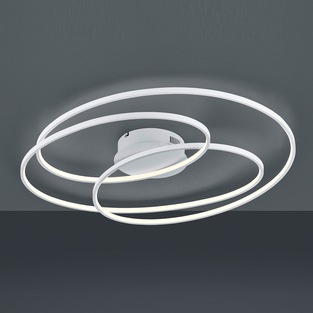 LED taklampe Gale dimbar hvit matt 80x65 cm fra Trio Lighting detalj