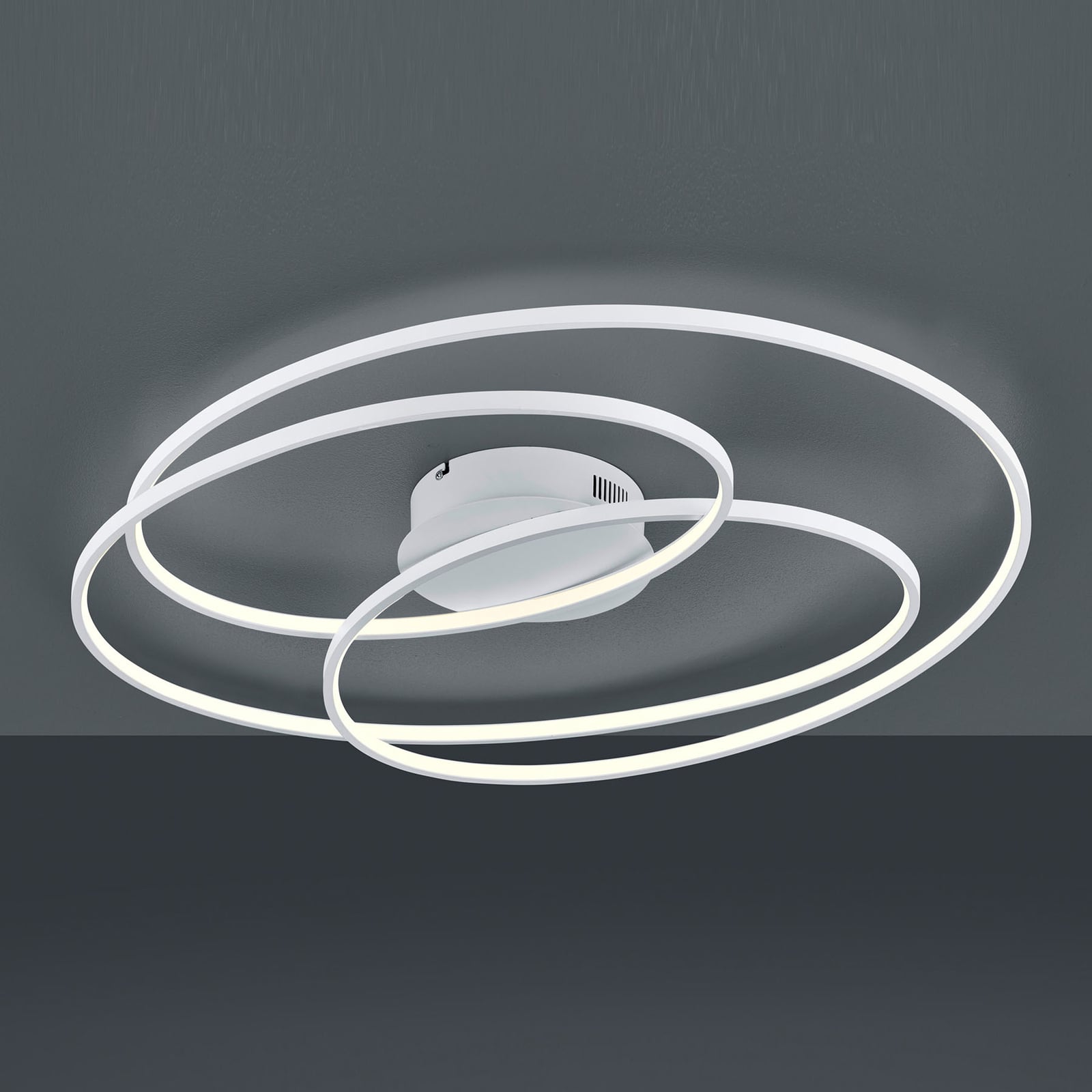 LED taklampe Gale dimbar hvit matt 80x65 cm fra Trio Lighting detalj