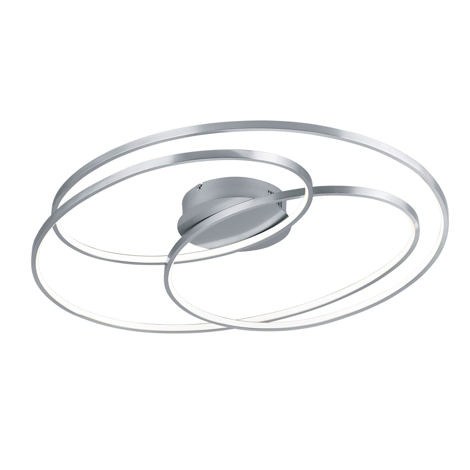 LED taklampe Gale dimbar matt nikkel 80 cm 50W forfra