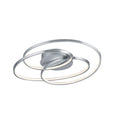LED taklampe Gale spiralformet matt nikkel 60 cm dimbar forfra