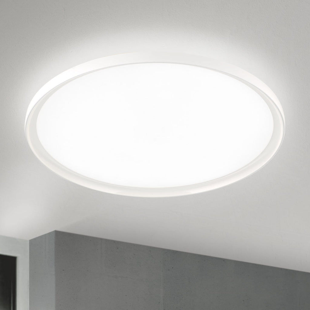 LED taklampe GAMMA Ø60 cm hvit CCT dimbar med fjernkontroll forfra
