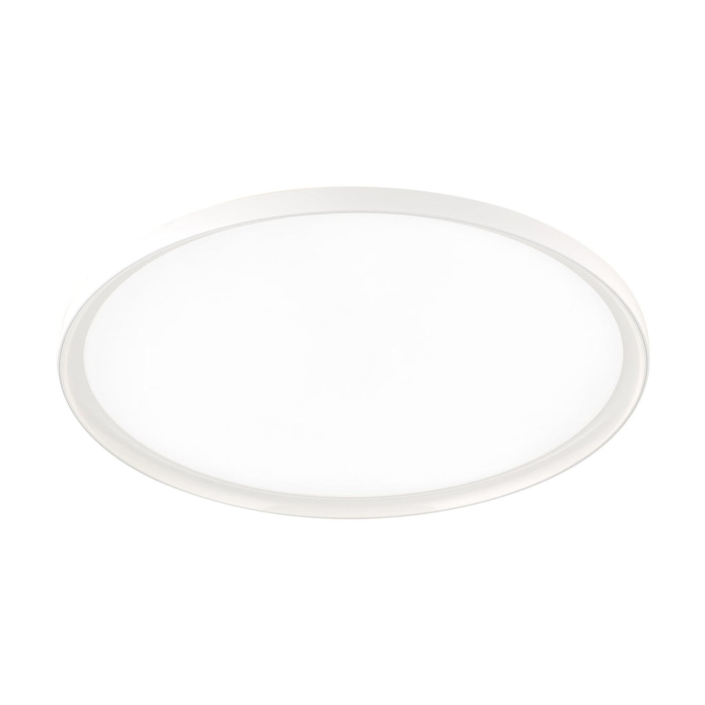 Montert LED taklampe GAMMA Ø60 cm hvit CCT dimbar med fjernkontroll i rom