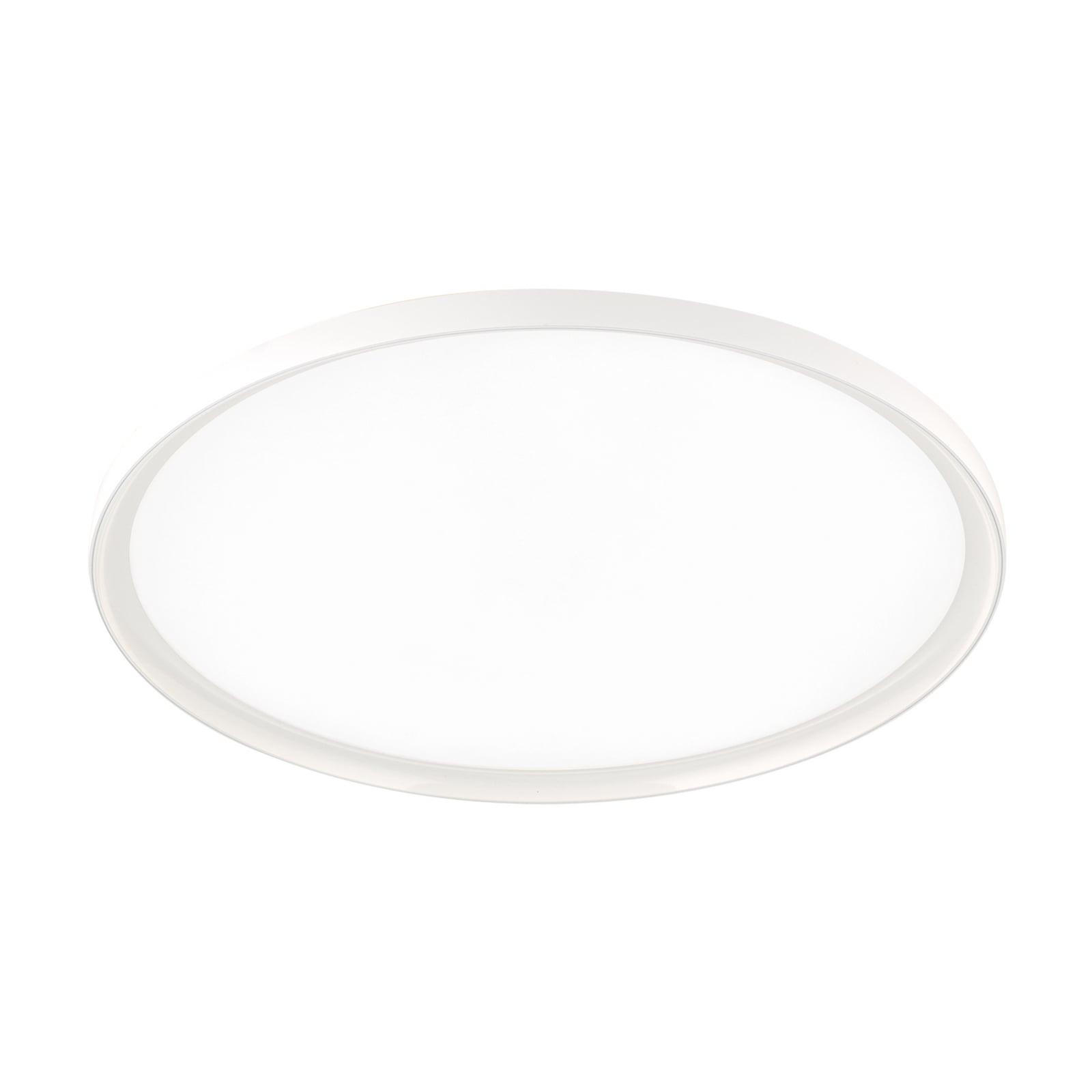 Montert LED taklampe GAMMA Ø60 cm hvit CCT dimbar med fjernkontroll i rom