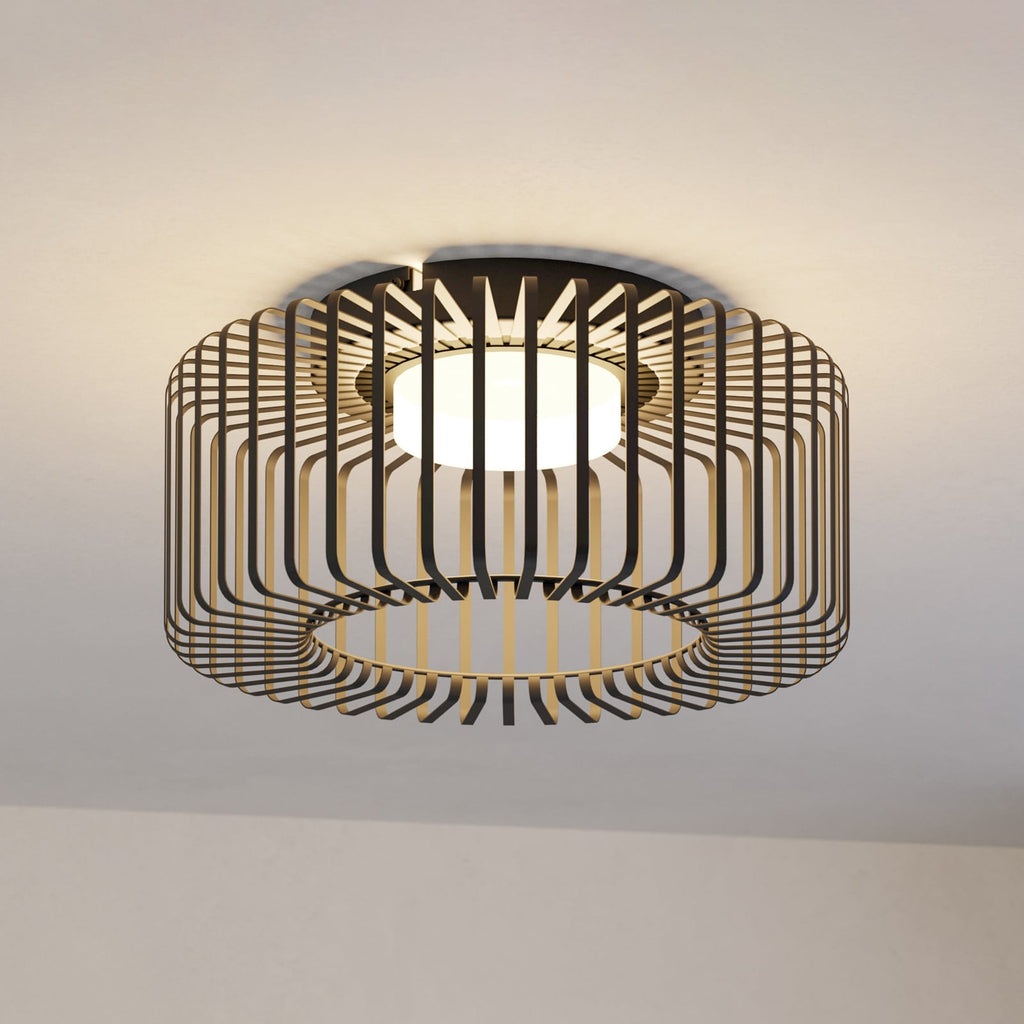 LED taklampe Ginestrone-Z smart svart forfra